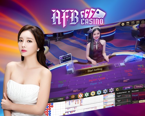 แบนเนอร์โปรโมชัน AFB1188 แสดงโลโก้คมชัด พร้อมดีลเลอร์คาสิโนสด รูเล็ต ไพ่ และชิปเกมเดิมพัน เพิ่มความน่าดึงดูดด้านการสมัครสมาชิก afb1188